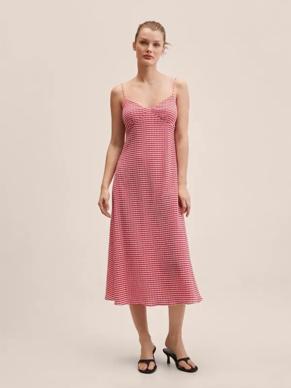 Mango Vitchy Check Dress Size 4